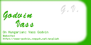 godvin vass business card